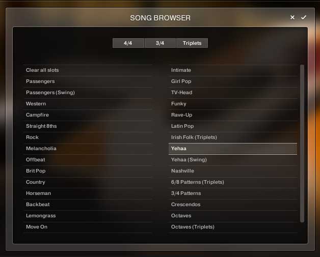 Der Song-Browser